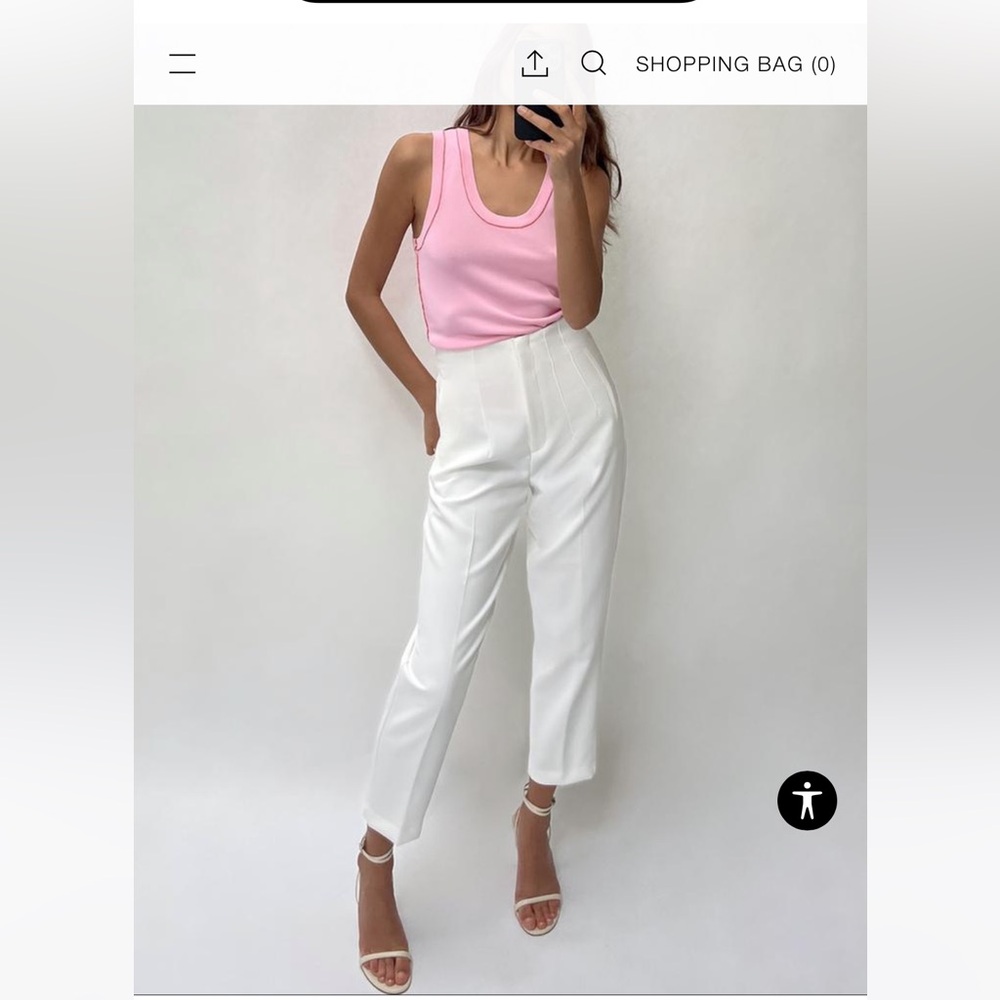 Zara high waisted trousers